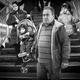 Hassan Ferdous carries his grandson, also named Hassan, with Eman.